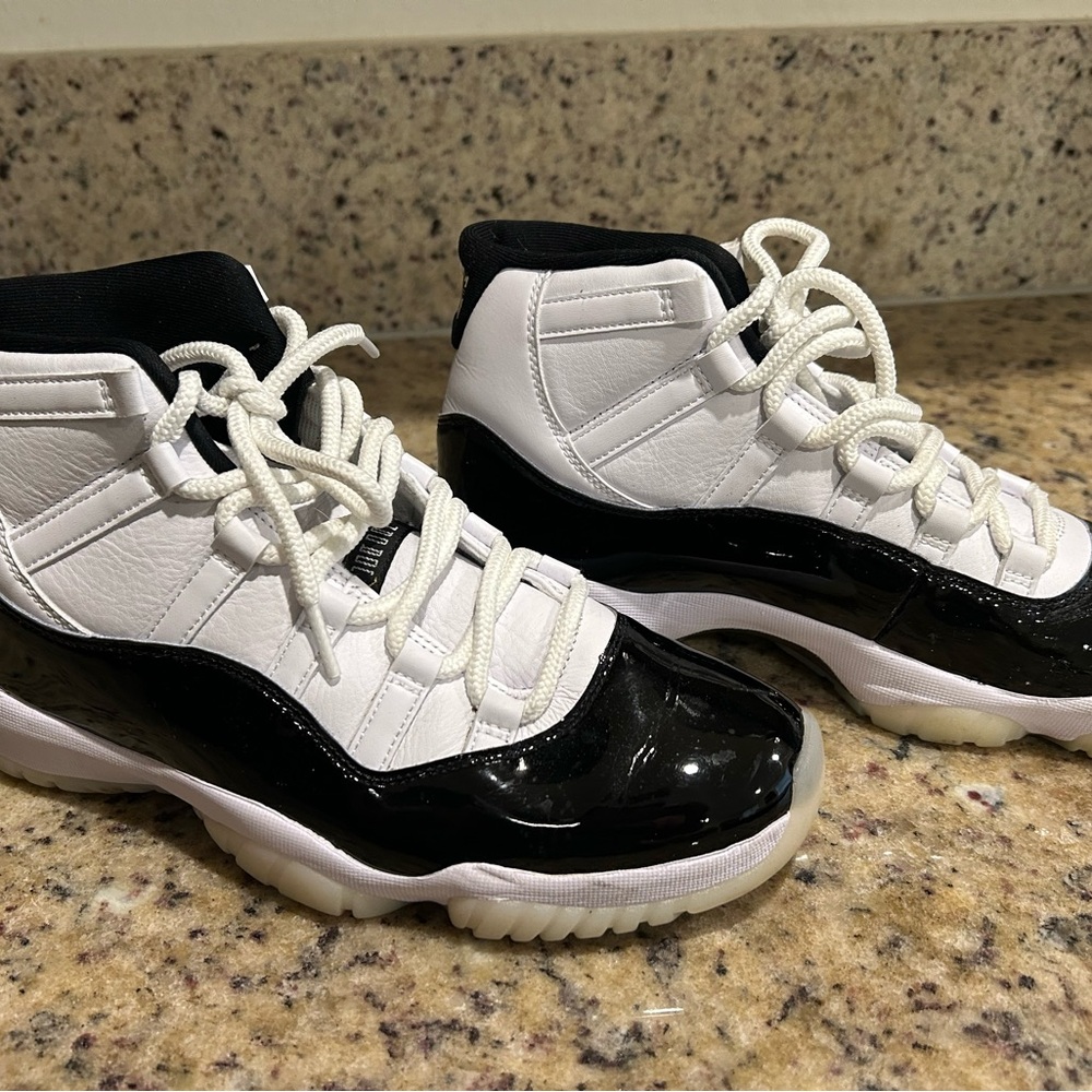 Jordan High-Top Black and White Sneakers